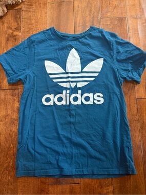 Adidas Trefoil Logo Tee in Blue